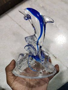 Dolphin High Quality Glass Showpiece