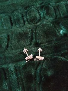 Sparkling Square Stud Earrings