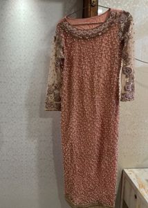 Exquisite Pearl Embellished Kurta set