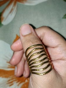 Anti tarnish Gold Tone Stackable Ring