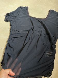 Sheer Ruched Top