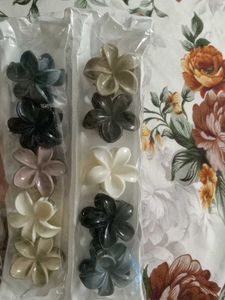 🌸 Cute Flower Hair Claw Clips Set 🌸