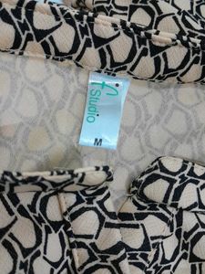 Vintage Patterned Blouse Top