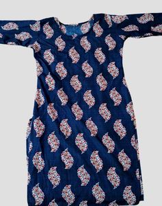 Blue Paisley Print Kurta