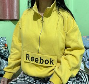 Reebok Yellow Pullover Sweatshirt
