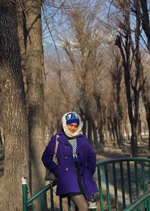 Purple Wool Coat