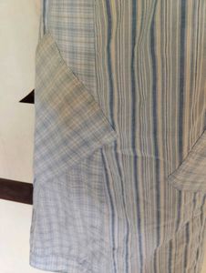 Blue Striped Maxi Skirt