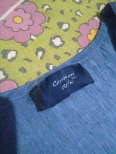 Blue Bell Sleeve Kurta Top