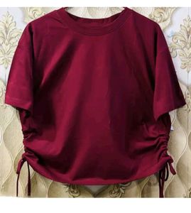 Stylish Ruched Side T-Shirt