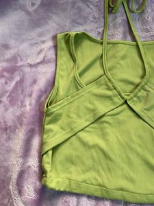Lime Green Urbanic Crop Top