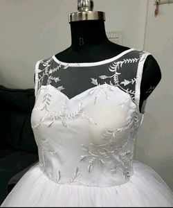 Elegant White Wedding Gown