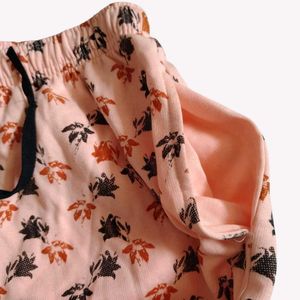 Cozy Printed Pajama Bottoms L