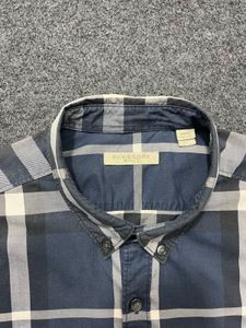 Men's Blue Checkered Casual Shirt