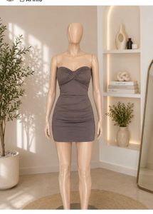 Chic Strapless Ruched Mini Dress
