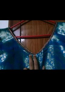 Blue &amp; Silver Kurta