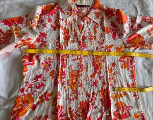 Vibrant Floral Print Kurta