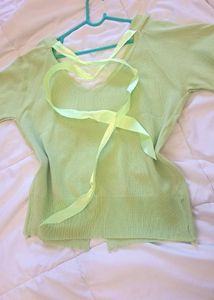 Light Green Button-Up top