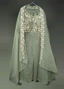 Green 💚shrug indo wester dress top plazzo party