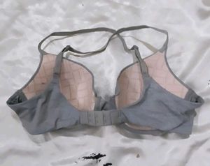 Gray Padded Bra