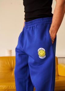 Blue Smiley Sweatpants
