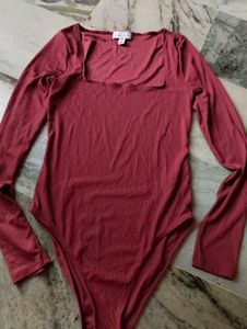 Long Sleeve Square Neck Bodysuit