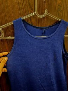 Royal Blue Sleeveless Mini Dress