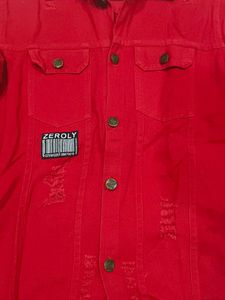 Red Denim Jacket