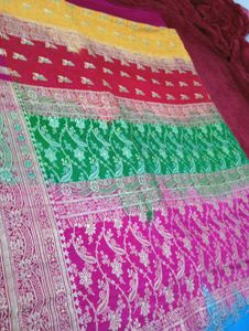 Multi-Color Kanjeevaram Pure Silk Saree