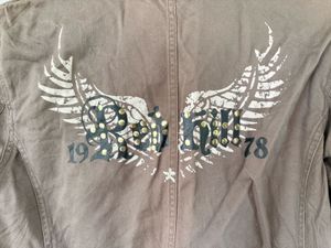 Men's Grey "Red Hill" Biker Jacket