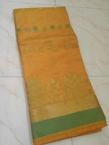 Elegant Yellow Saree Brand New