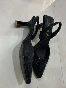 Sparkling Black Heels size 38