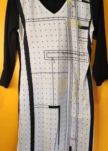 Black And White Kurti