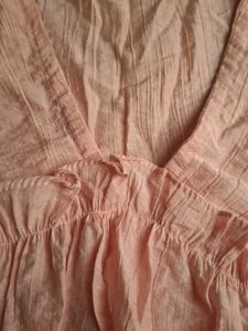 Flowy Pink Ruffle Top