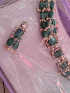 Green Stone Bangle