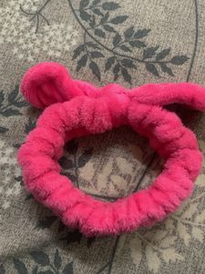 Fuzzy Pink Headband