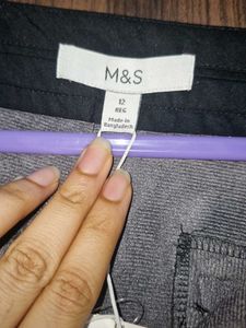 marks and spencer Leather Look Straight Leg Trouse