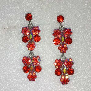 Sparkling Red Diamond 💎 Earrings