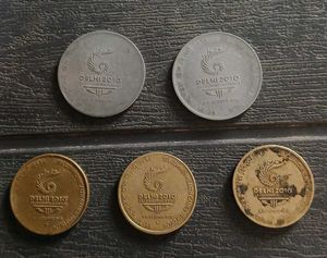Two & Five Rs Delhi XIX Commonwealth Games Coin