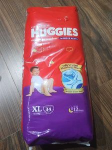 Huggies Wonder Pants Diapers - XL- 34 pieces