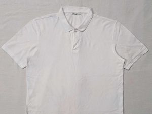 Zara Classic White Polo Shirt