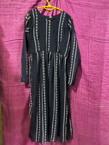 Elegant Navy Printed Kurta