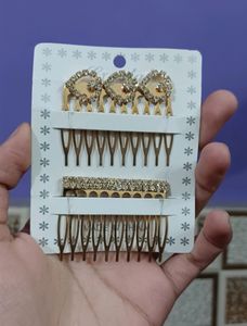Diamond Hair Clip 4pc Set