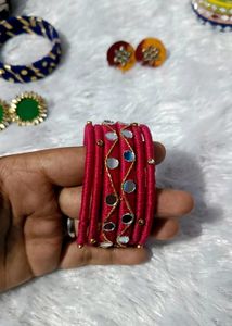 Navratri  Special Handcrafted Bangles &amp; Earrings