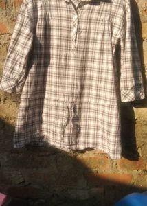 Plaid Tunic Shirt