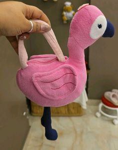 Flamingo Plush Pouch