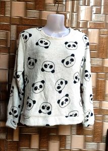 Panda Print Cozy  sweater top