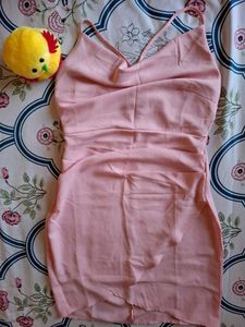 Pink Mini Slip Dress