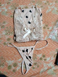 Cute Heart Print Nightgown