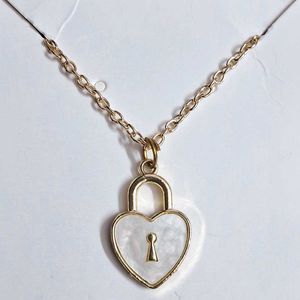 🤍 | Heart Padlock Necklace
