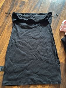 Black Strapless Top